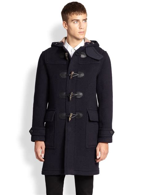 duffle coat burberry|burberry duffle coat men.